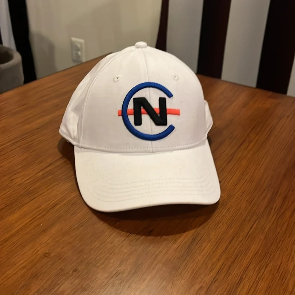 Nautica Competition Snap Back Hat Cap White